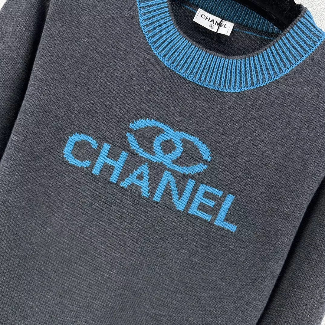 chanel sweaters manches longues pour femme s_127a36a4